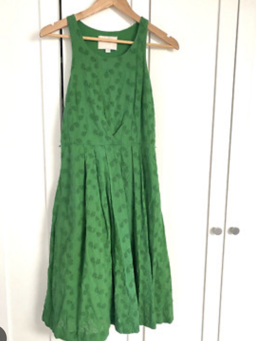 anthropologie wimbledon dress 12 green